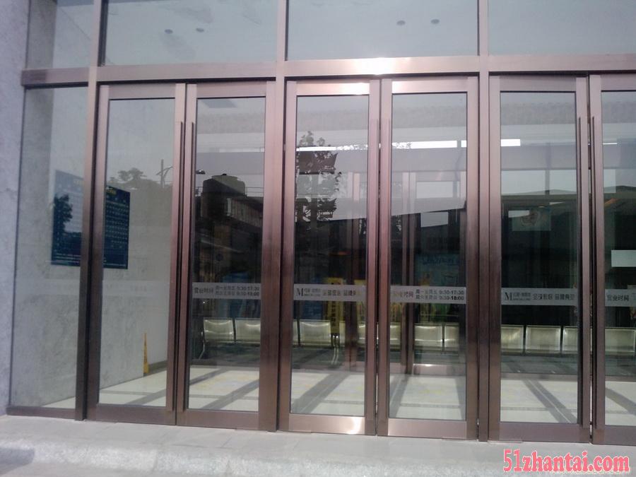 天津大港区供应钢化玻璃门，天津承接玫瑰金玻璃门经验丰富-图2