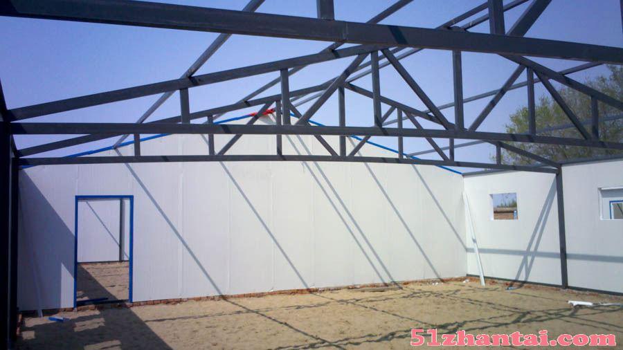 西青区安装活动房定做岩棉板彩钢安装钢结构厂家-图4