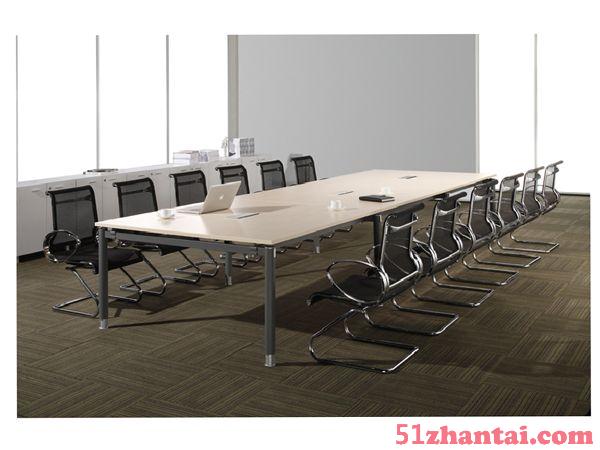 商务洽谈开会桌，大小型会议桌，都市现代班桌-图3