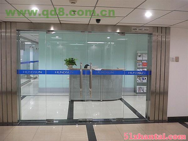 上海玻璃门安装普陀区办公室玻璃隔断隔墙安装公司-图1