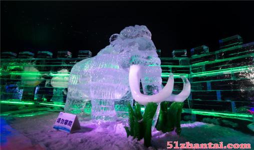 洛阳冰清玉洁的大型冰雕展出租，向前奔跑的水上闯关特价租赁-图1