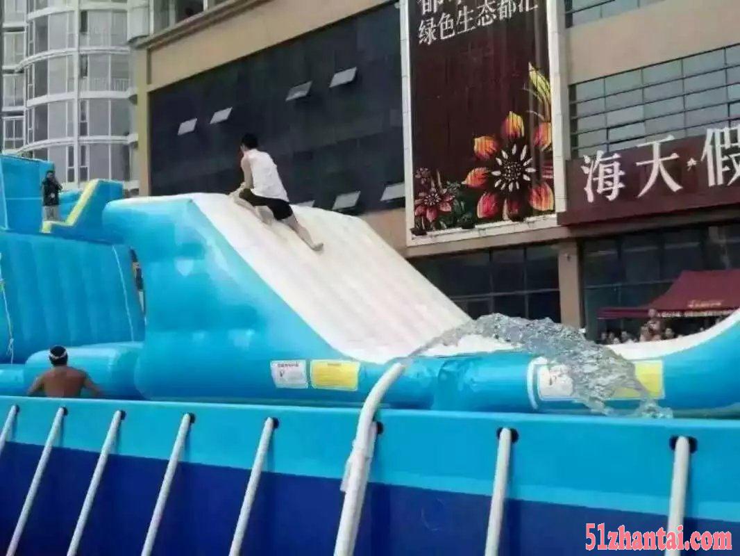 洛阳冰清玉洁的大型冰雕展出租，向前奔跑的水上闯关特价租赁-图4