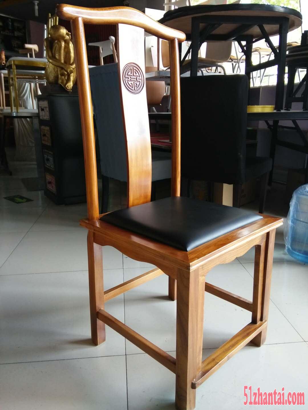 明清古典实木椅，中式官帽椅-图2