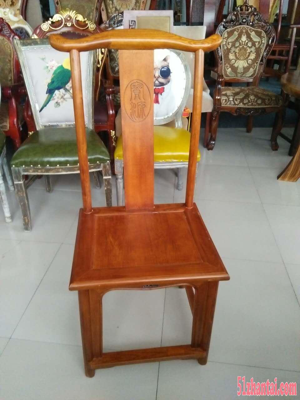 明清古典实木椅，中式官帽椅-图4