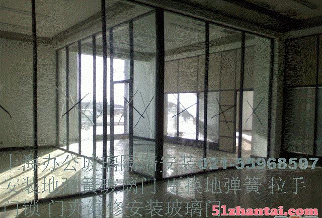 上海黄浦区地弹簧安装维修更换钢化玻璃门定做-图4