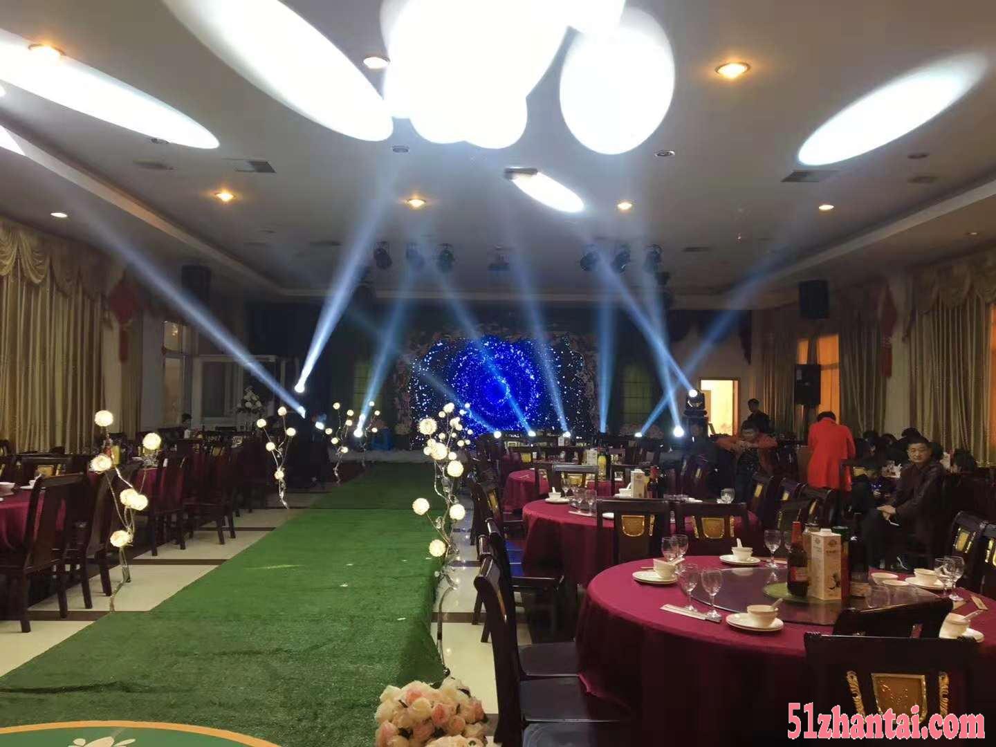 上海南汇婚礼舞台搭建 婚礼电脑灯出租 年会音响出租-图3