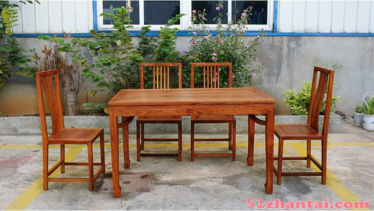 湖北武汉（香港二木)新中式红木实木家具餐桌-图2