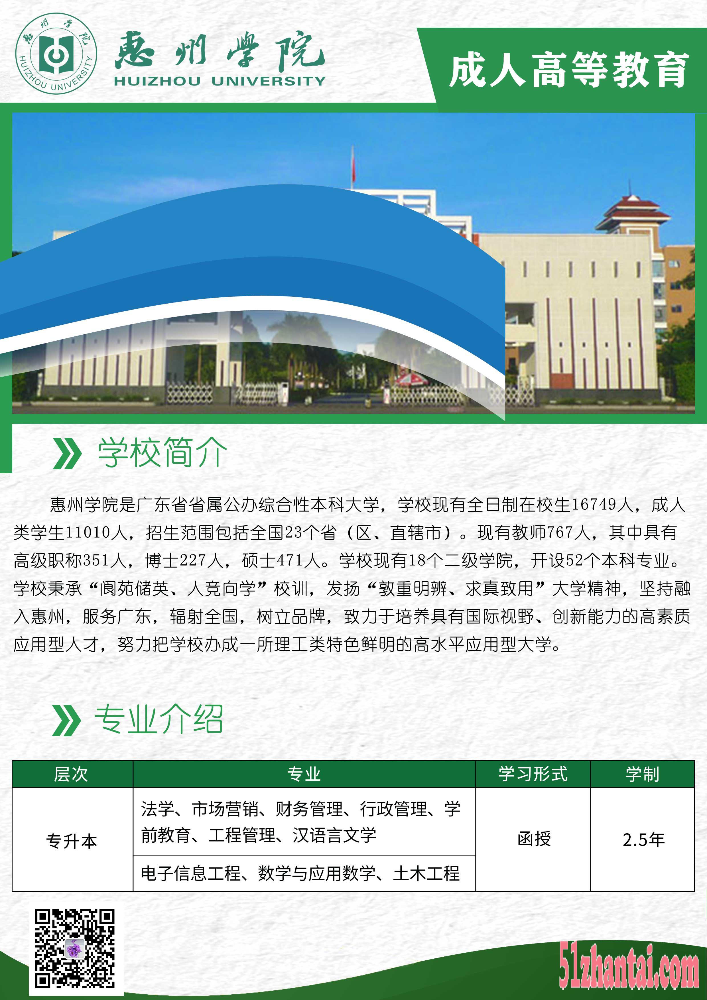 惠州2020年惠州学院成人高等教育招生简章-图2