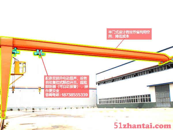 河北邯郸龙门吊出租80吨双吊点门机-图1