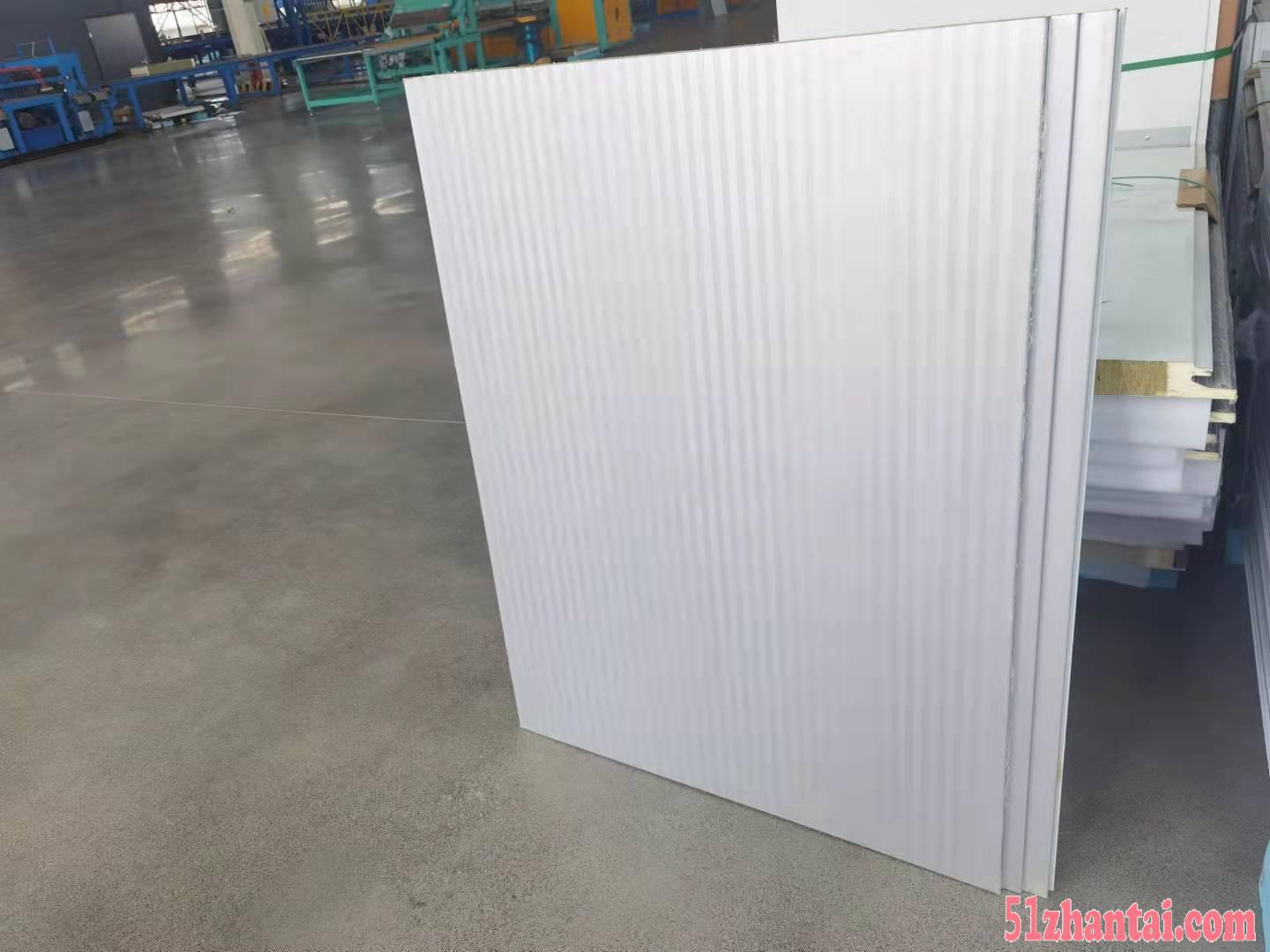 宁波工厂出售 承插式暗订接口聚氨酯岩棉墙面夹芯板-图1